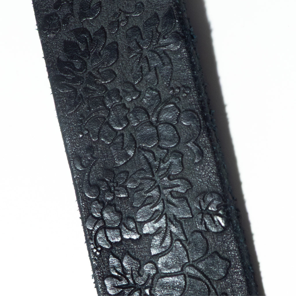 Cintura in pelle con laser "ibiscus"