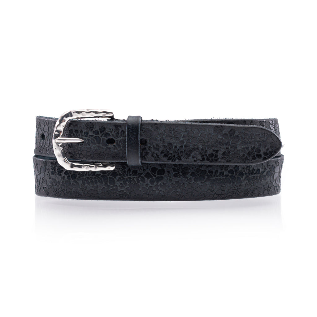 Cintura in pelle con laser "ibiscus"