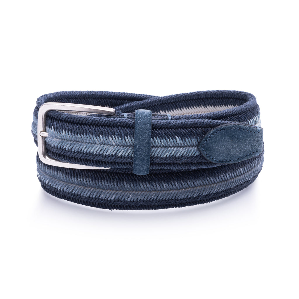 Cintura intreccio lino bicolore sfumato