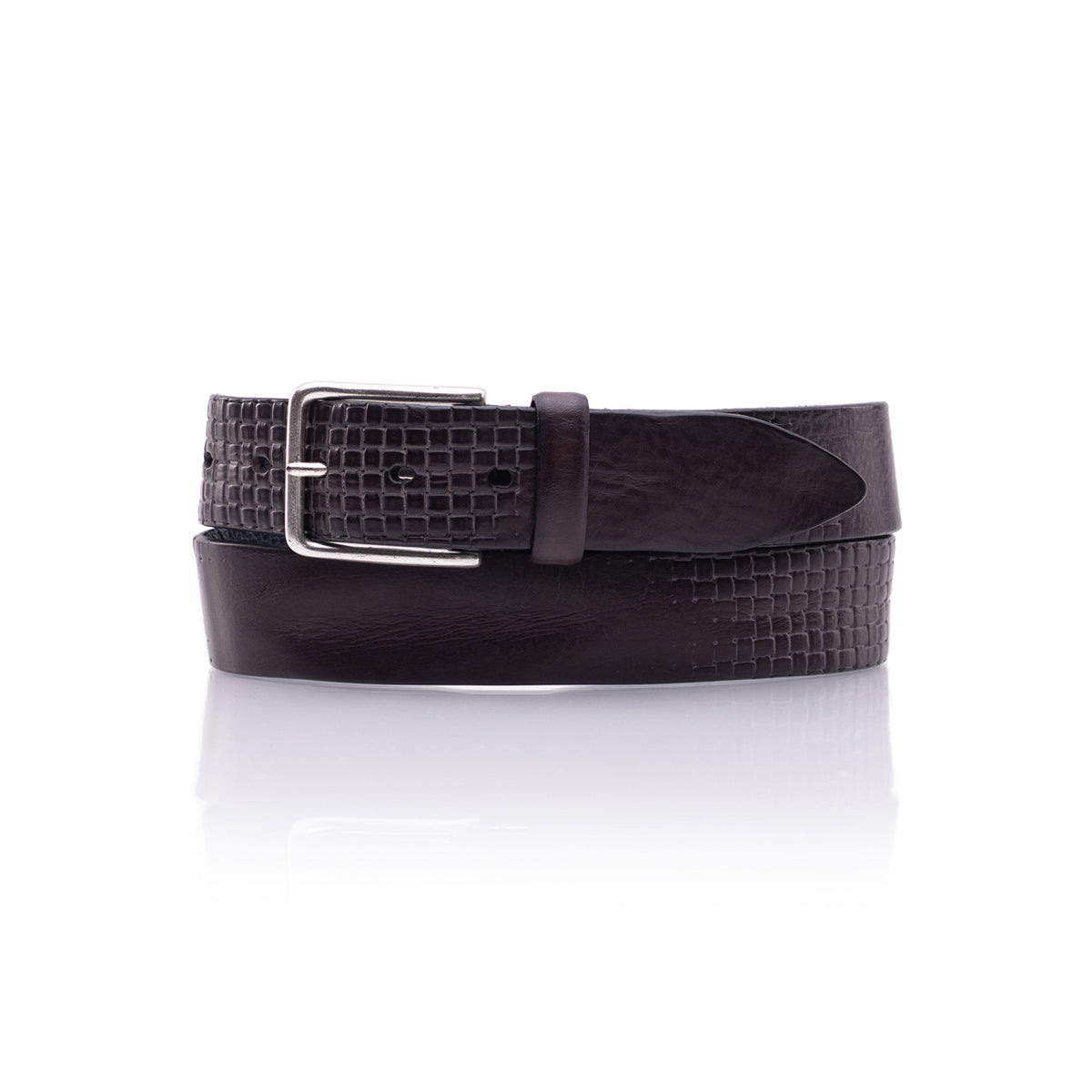 Cintura cuoio stampato