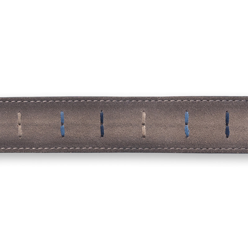 Cintura camoscio con cuciture colorate