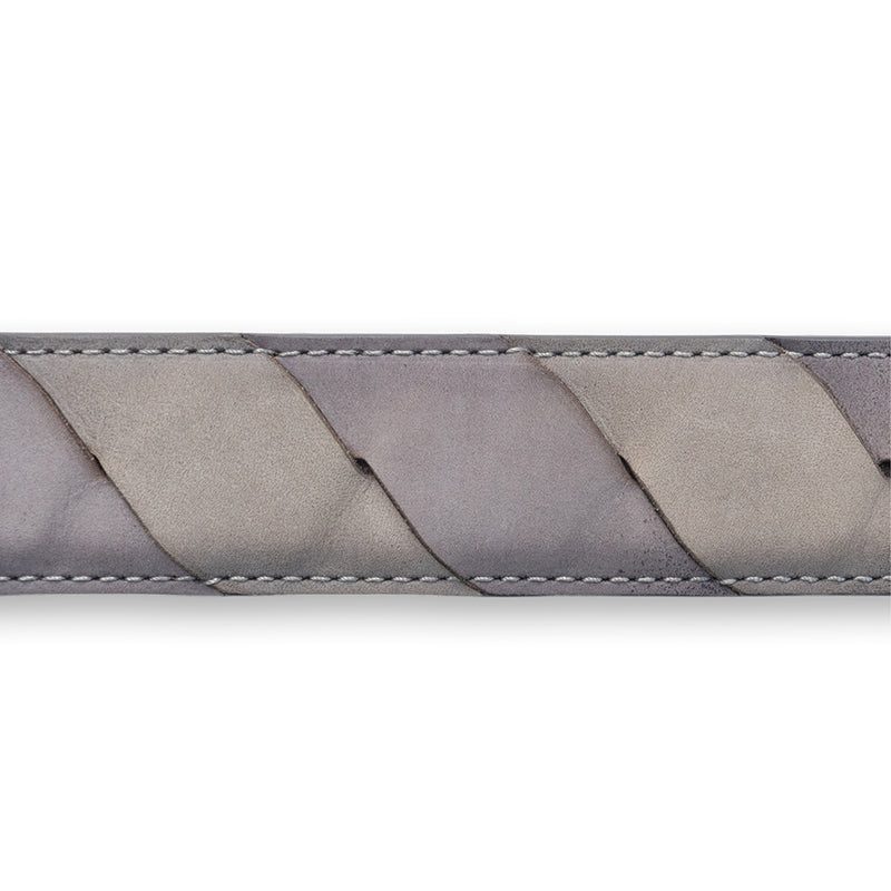 Cintura in nabuk "intreccio onda"