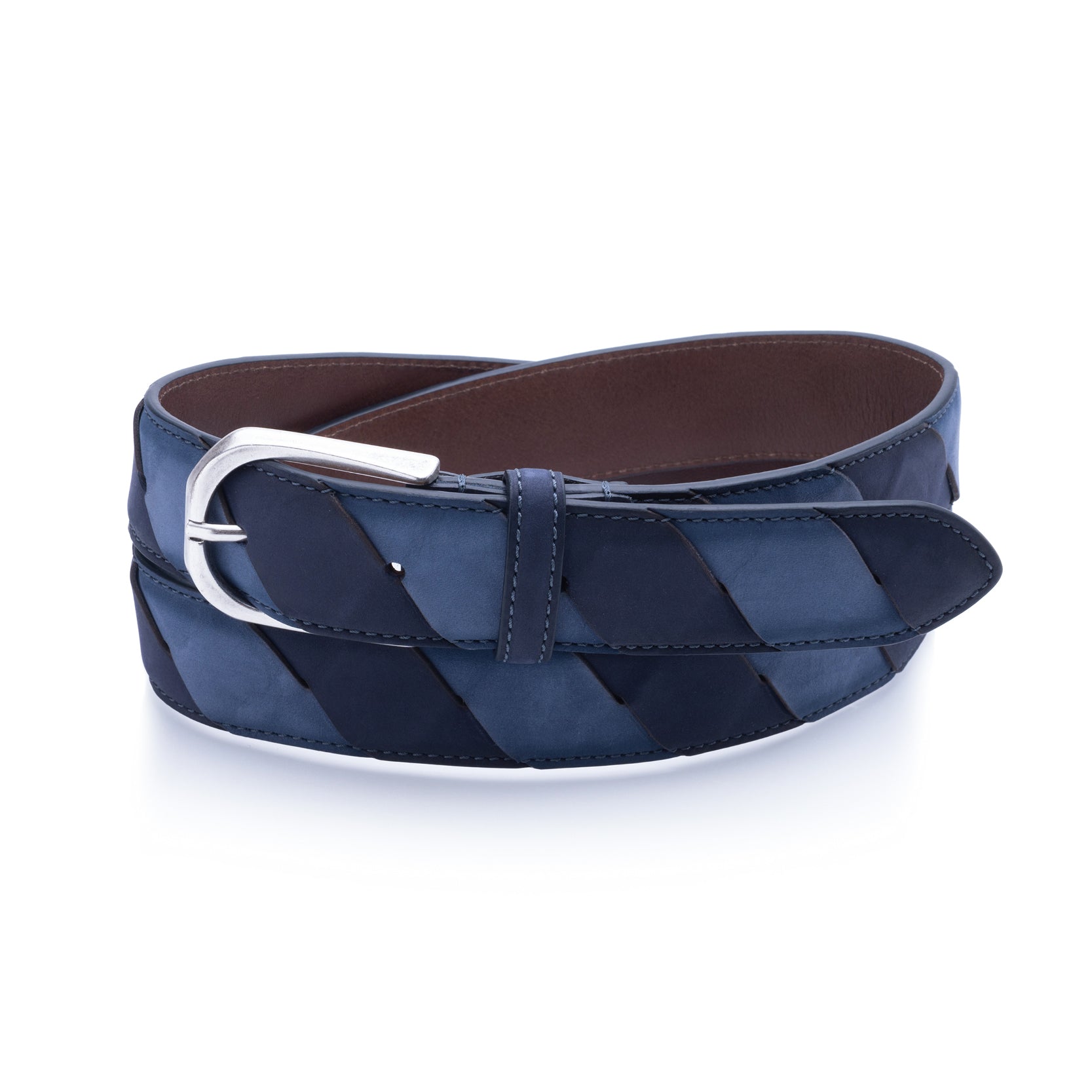 Cintura in nabuk "intreccio onda"